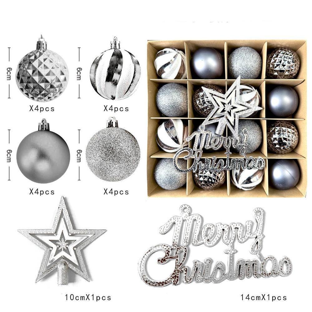 

Plastic Painted Ball Christmas Tree Ornament DIY Crafts New Year Christmas Decorations Hanging Ornament Gifts Boxes -
