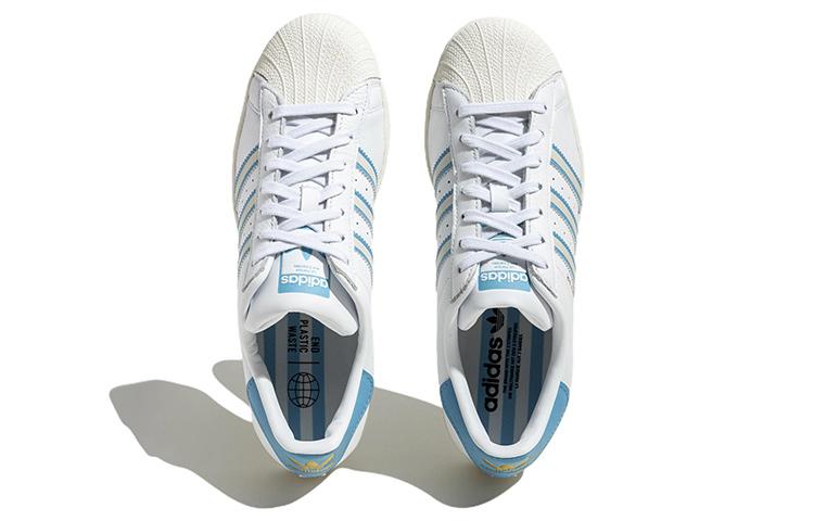 Superstar Adidas Originals 'White Light Blue' GX9876