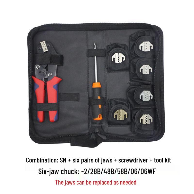 SN-58B Ratchet Crimping Tool Set with Multiple Jaw Options