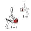 New Christian Bible Cross Jesus Dangle Bead Fit Original Europeancopper Charms Bracelet Necklace Keychain Diy Jewerly