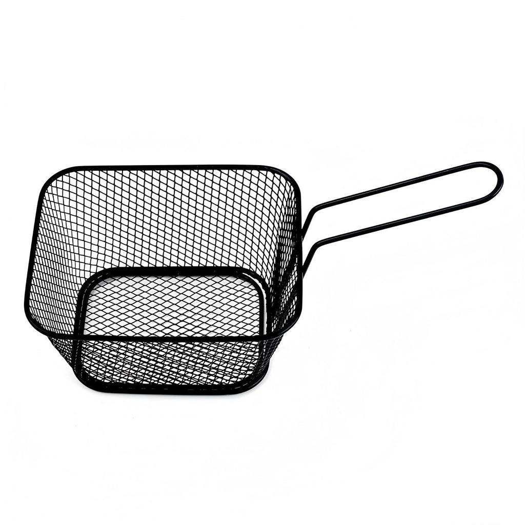 Iron-Fry Basket: French Fry & Fried Chicken Snack Holder
