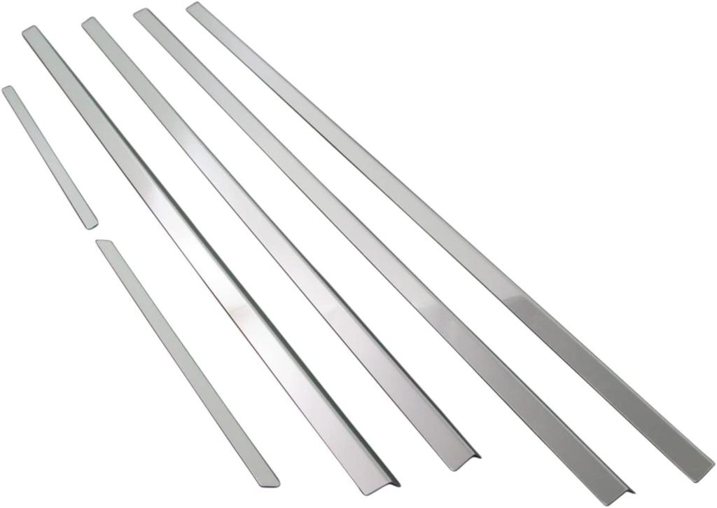 BRIGHTZ Mirror Chrome Stainless Steel Window Moulds for Toyota Tanto Ultra-High (6-Piece Set) L350S/L360S [WIN-SIL-074]