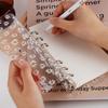 A7/A6 Cute Daisy Spiral Binder Notebook Agenda Cover with Storage Bag Kawaii Transparent School Diary Journal Planner Stationery