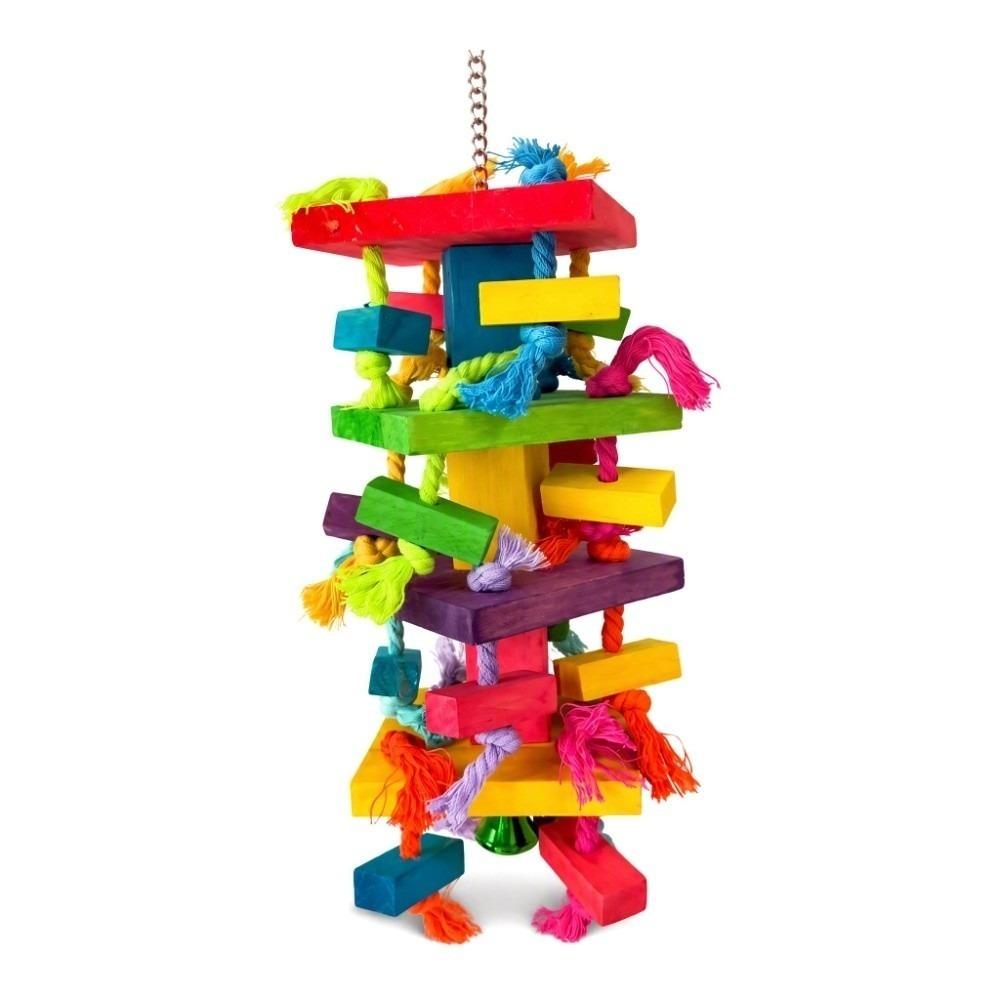 Eco-Friendly Bird Chew Toy Natural Wood Bird Parrot Toy Durable Parrot Chew Toy For Cockatoo