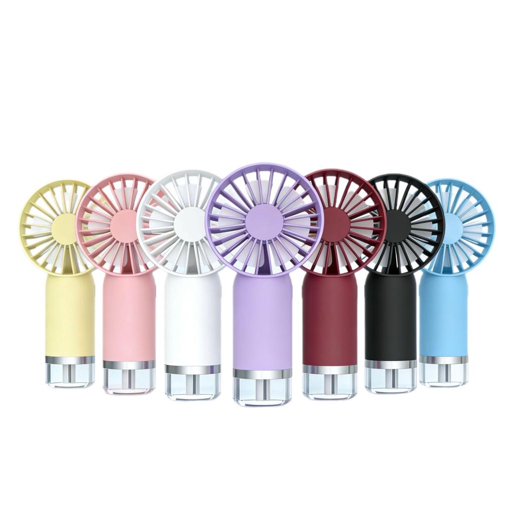 USB Rechargeable Handheld Mini Spray Fan for Dorms and Desktops