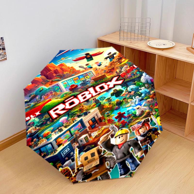 Roblox Quest Automatic Umbrella - Suitable Travel Outdoor Portable Umbrella Birthday Gift Daily Essentials