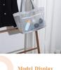 Large Capacity Portable Nylon Mesh Tote - Shoulder, Crossbody & Travel Organizer Bag