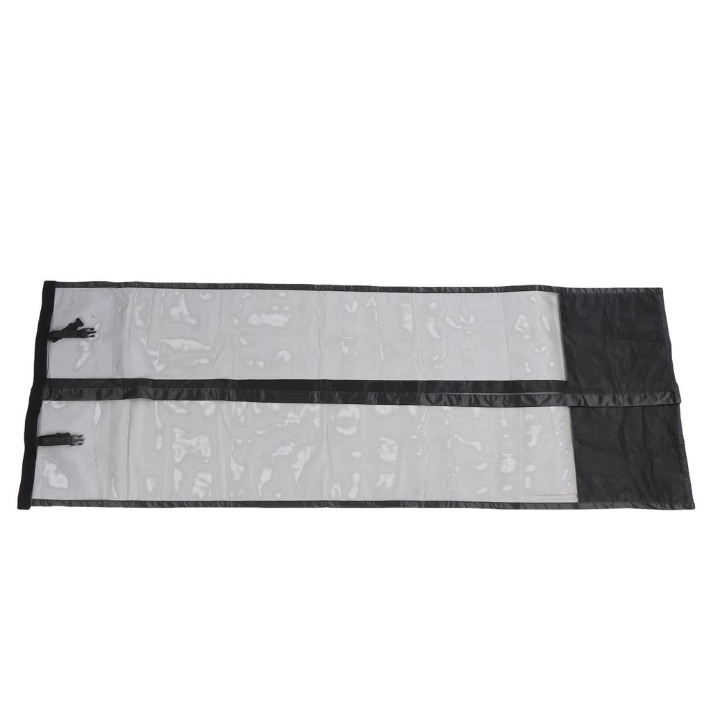 RV Screen Door Curtain 27.56in X 78.74in Breathable Mesh Door Protector Curtain for Camping Vehicle Travel Trailer