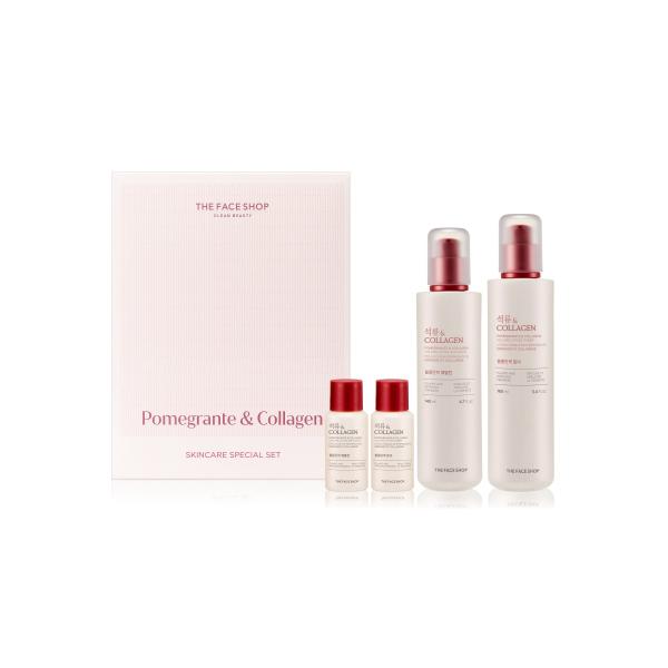 THE FACE SHOP Pomegranate & Collagen Volume Lifting Toner + Emulsion Set