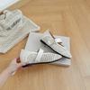 5Cm inner height increase 2025 summer new fashion woven hollow one word with versatile soft sole shallow mouth single shoes