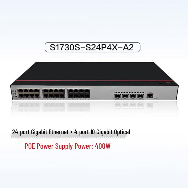 Huawei S1730S-S24P4X-A2 24-Port Gigabit POE+ 4-Port 10G SFP+ Managed Ethernet Switch