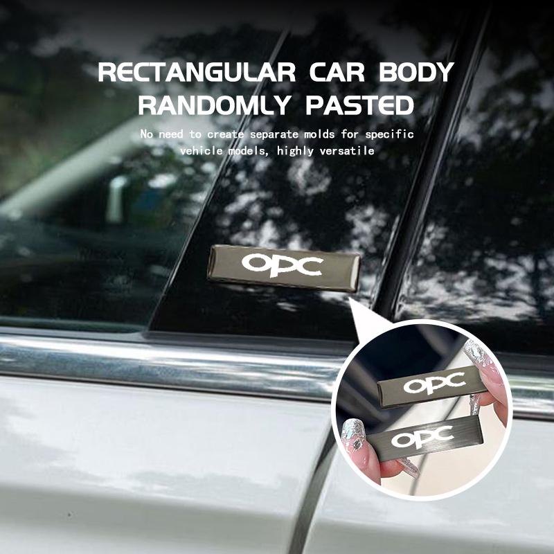 Metal Sticker Aluminum Badge Emblem Sticker Car Accessories For Opel Mokka Astra H G J Corsa Zafira Insignia Meriva OPC OT4
