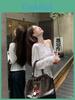 Tshirt Oversize Knit Blouse With Embroidery For Women Spring 2025