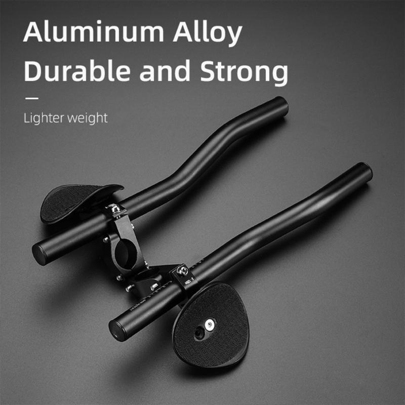 Ergonomic Designs Aluminum Alloy Bicycles Rest Handle Bar Bike Armrest Handlebar Handle Bar Accessory with Foams Padding