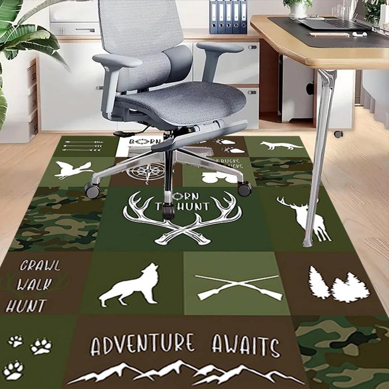 1PC Hunt Camo Non-Slip Floor Carpet Compatible for Office&Living Room&Bedroom&Dining Room -  Soft & Pattern, Vibrant Colors-H0414