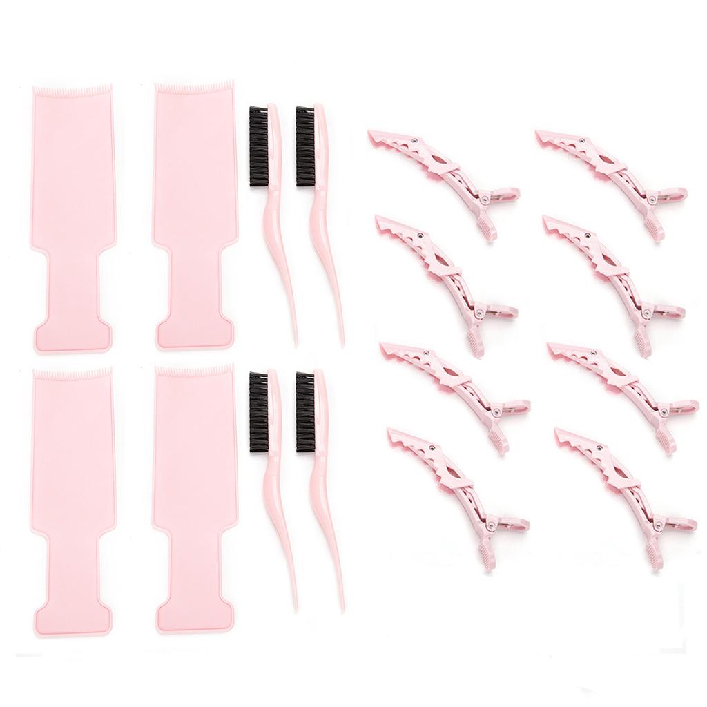 Hair Dyeing Board Comb Clip Set Wide Application Area Easy to Grip Soft Bristle Energy Saving Hair Coloring Dyeing Kit