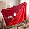 Nottingham Forest Personalisierte Fleecedecke Mit Fußballlogo, Individueller Name Text Weiche Warme Heimdecke