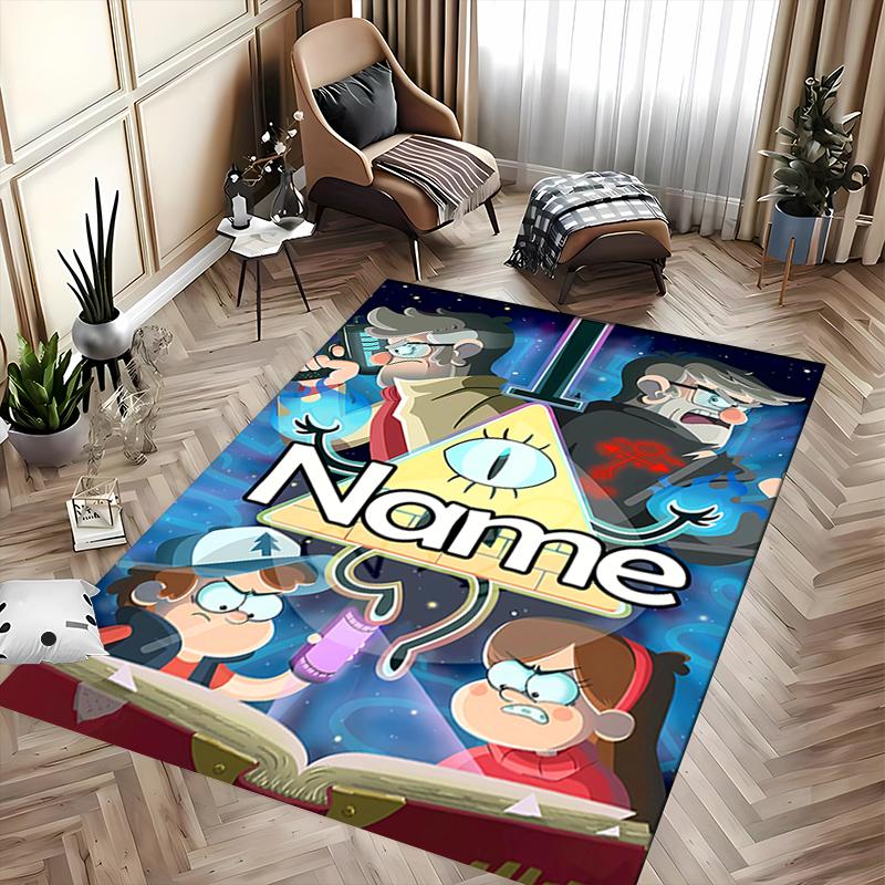 Custom personalization Gravity Falls Area Rug - Perfect For Kitchen, Bathroom,Laundry Room Decor Large Size Available,Gift All Seasons