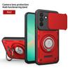 Anti-slip Armor Case For Samsung Galaxy A27 5G Slide Camera Lens Protection Rotating Ring Stand TPU Frame Plastic Phone Cover