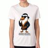 T-shirt unisex in cotone Steven Seagull, Grafica in cotone premium, Resistente e durevole, Moda casual, Design fresco del gabbiano karate, Perfetta per ogni giorno