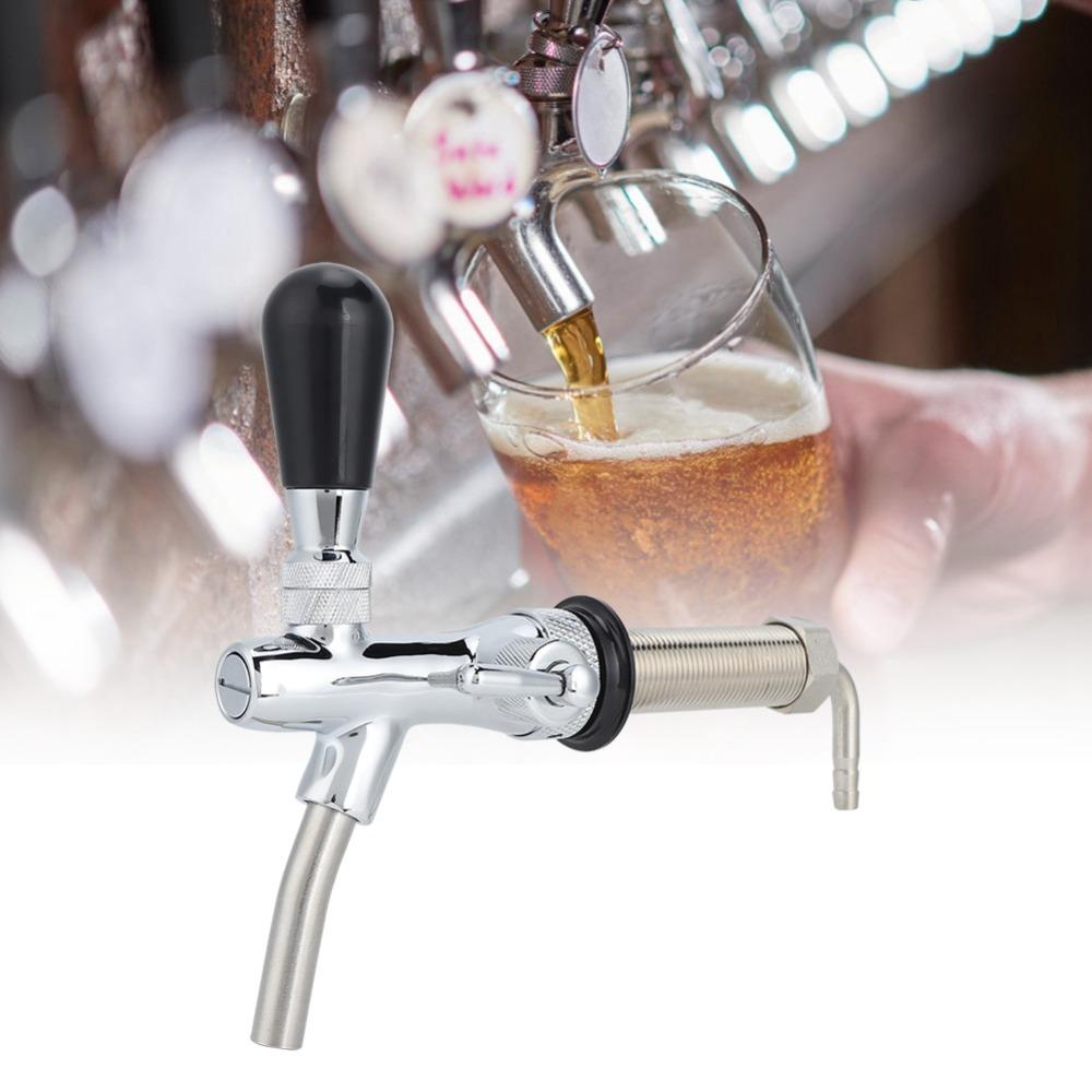 9 piece No-Rust Plated Beer Tap Dispenser Flow Control Adjustable Beer Keg Tap Home Brewing