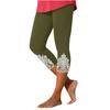 Hosen für Frauen, Stretch, 3/4-Länge, Spitzen-Leggings, lässig, sportlich, Laufen, Workout, Yoga