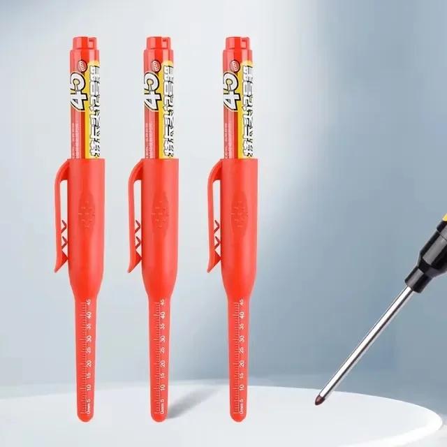 45mm Waterproof Long Head Nib Deep Hole Markers Pen Tile Carpenter Pen Multi-purpose for Woodworking