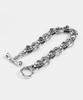 Sheen666 Skull Link Silver Bracelet