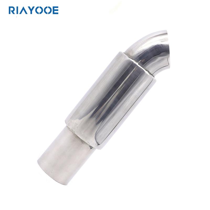 2inch Car Exhaust Muffler Pipes Universal 51MM Tailpipe Exhaust System Racing Sport Mufflers Turbo Sound Boost Stainless Steel