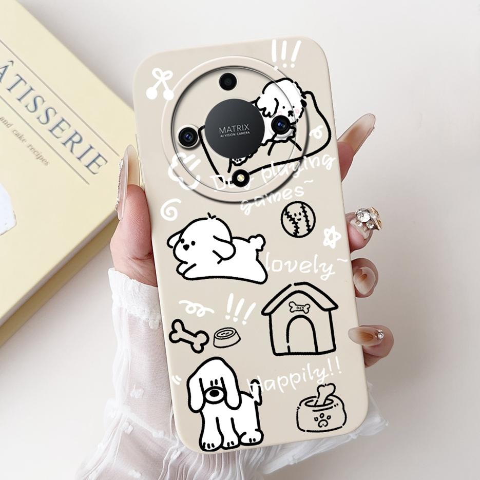 For Honor X9b Case Magic6 Lite ALI-NX3 Cute Panda Cartoon Cover Shockproof Phone Case For Honor Magic 6 Lite HonorX9b Soft Shell