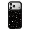 Black and White Polka Dot Floral MagSafe Case for iPhone 15 Pro Max