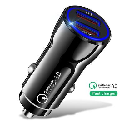 Auto USB Ladegerät Buchse Quick Charge 3.0 Handy Ladegerät 2 Port USB Schnelle Auto Ladegerät für iPhone Samsung Tablet Auto-Ladegerät