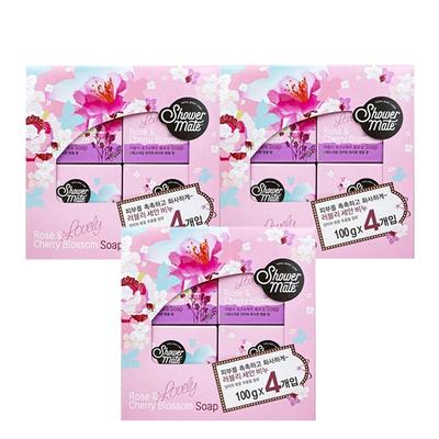 Soap Lovely Rose & Cherry Blossom 100g, 12 Packs