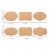 About 300 Pcs/Roll Brown Labels Tags Blank Kitchen Jar Natural Kraft Paper Cards Sticker Self Adhesive Plain