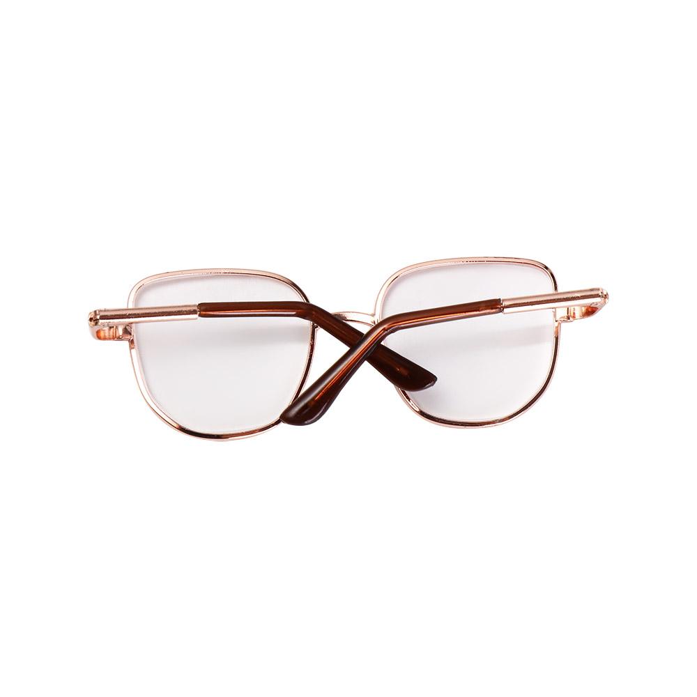 Lovely Preppy Cotton Doll‘s Glasses Soft Cotton Doll Eyeglasses 20CM Doll Gold-rimmed Glasses  BJD