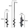 PLEAVIT Earth Drill, Auger Drill Bit, Hole Digger for Lawn and Garden Use, Hex Shank (Set of 3)