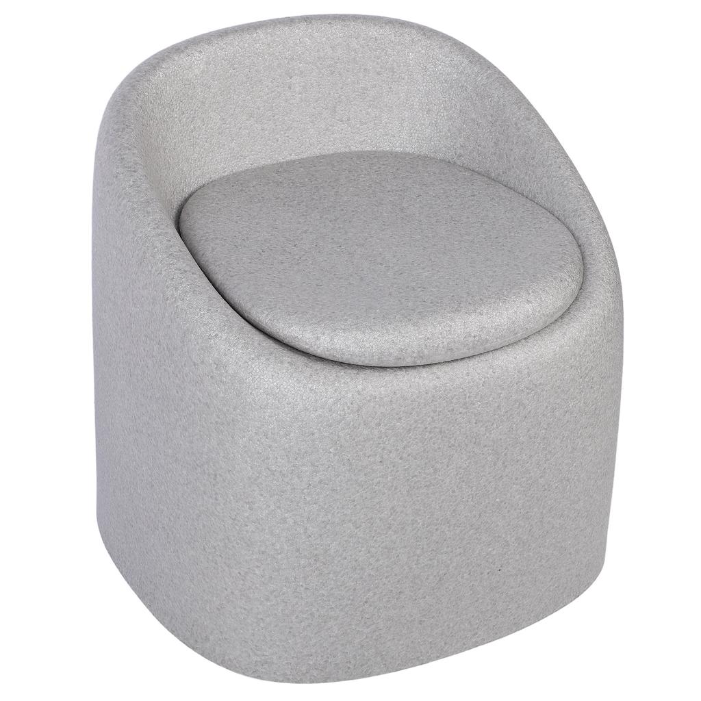 EPP Toilet Chair Bedside Commode Chair Multifunctional Shower Chair with Solid Bucket for Elderly Pregnant Women Gray