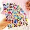 12Sheets/set Cartoon Vehicles  Rewards Sticker Puffy Bubble Toys Stickers