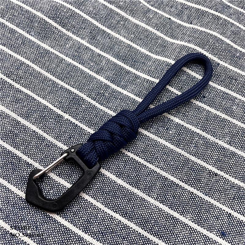 Outdoor Paracord Schlüsselanhänger Lanyard Geflochtenes Nylon Lanyard Hohe Festigkeit Fallschirmschnur Karabiner Handy Rucksack Schlüsselanhänger