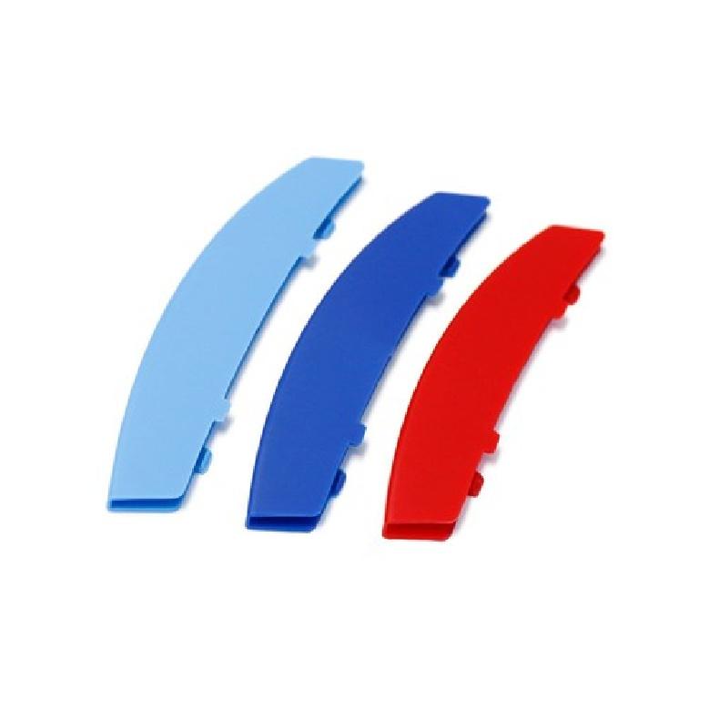 ///M-Sport 3-Color Grille Insert Trims For BMW E60 5 Series Center Kidney Grill