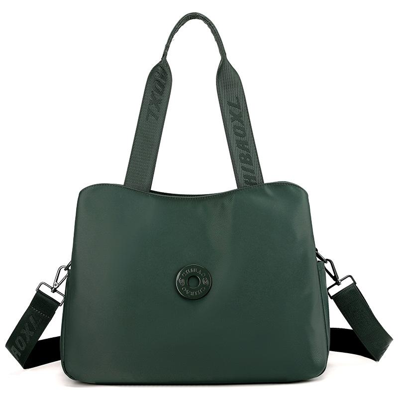 

Casual Hand-held Tote Bag Women s Fashion Simple Commuter Nylon Shoulder Bag for Work and Class Is Mostly Used for Crossbody Bags average size темно-зеленого