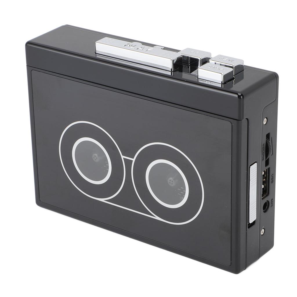 DC5V Stereo Cassette Player with Earphones Bluetooth 5.0 Vintage Auto Reverse USB Cassette To MP3