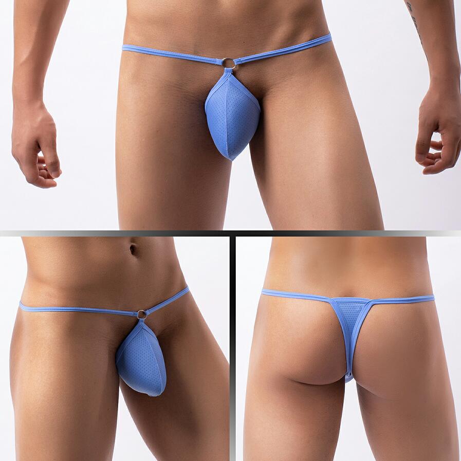 Herren Sexy Low-Rise Mesh String Unterwäsche - E-092