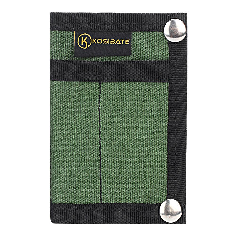 

Сумка-кисет EDC Полотно Складаний Тримач для Кредитних Карт Багатофункціональна Тактична Сумка для Зберігання Molle для Кемпінгу, Туризму, Полювання зелений