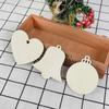 Baubles Hanging Decorations Wooden Tags Christmas Tree Pendant Wooden Slices Christmas Decorations