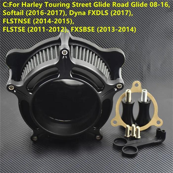Motorcycle Air Filter Intake Air Cleaner System Kit For Harley Sportster XL Iron 883 1200 Touring Road King Softail Dyna FLHT