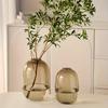 Minimalist Elegant Glass Vase - Perfect for Living Room Decor & Hydroponic Arrangements for Fresh Flowers