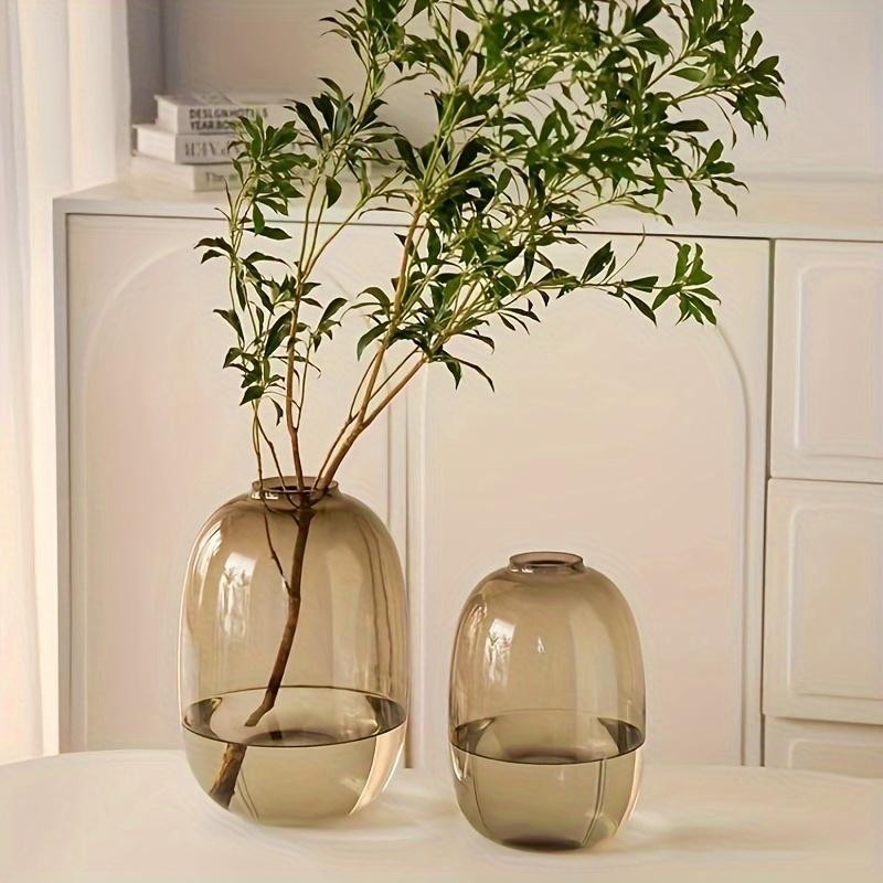 Minimalist Elegant Glass Vase - Perfect for Living Room Decor & Hydroponic Arrangements for Fresh Flowers
