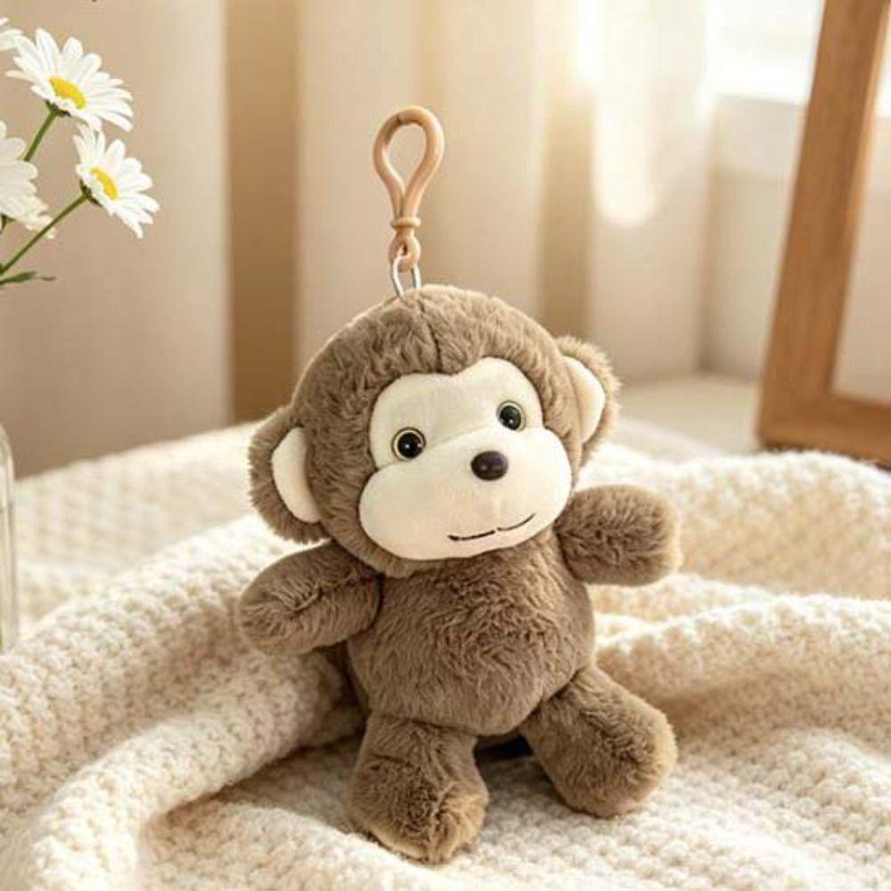 PP Cotton Simulation Monkey Doll Bag Charm Monkey Stuffed Pendant Kids & Adults