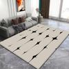 Nordic Black White Jagged Pattern Carpets for Living Room Soft Washable Non-slip Large Area Rugs for Bedroom Decoration Home Mat